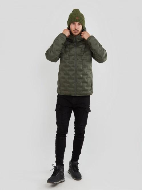 Fundango Smoke Hooded Jacket herren mäntel oliv 4