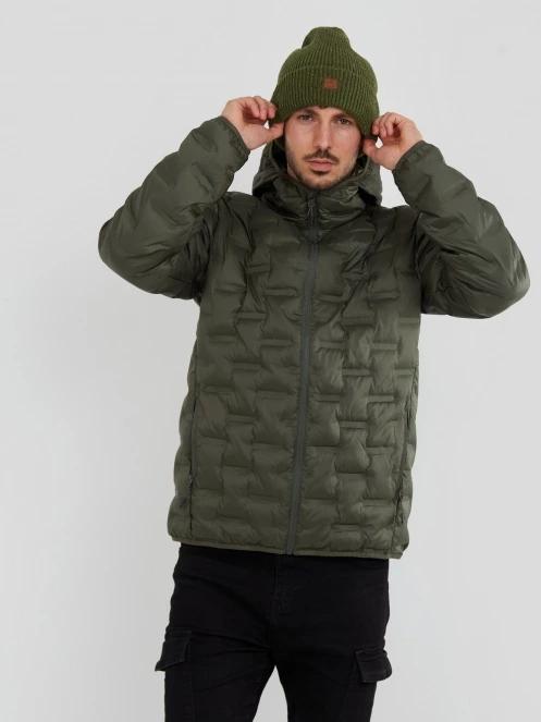 Fundango Smoke Hooded Jacket herren mäntel oliv 5