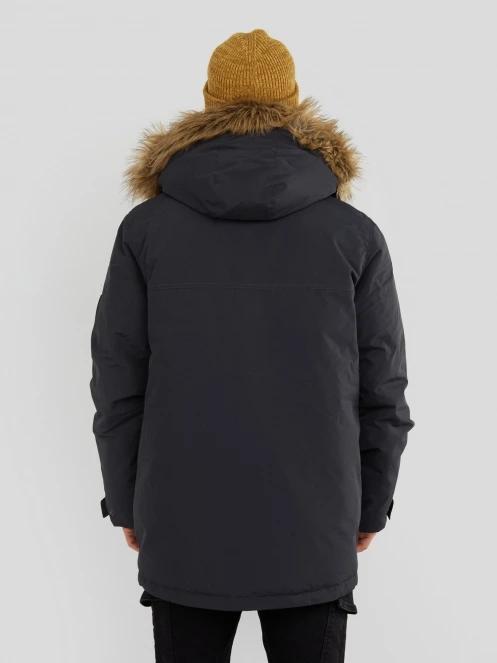 Fundango Spirit Parka Jacket herren wintermantel Schwarz 3