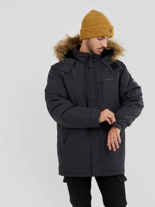Fundango Spirit Parka Jacket herren wintermantel Schwarz 5