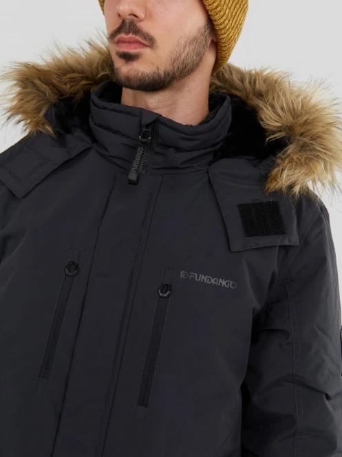 Fundango Spirit Parka Jacket herren wintermantel Schwarz 6