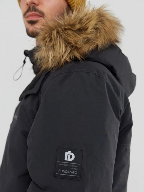 Fundango Spirit Parka Jacket herren wintermantel Schwarz 7