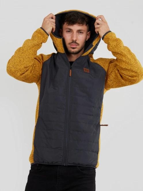 Fundango Obsidian Hybrid Jacket herren fleecepullover braun 5