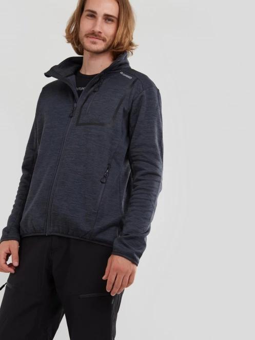 Fundango Jefferson Fleece Jacket herren fleecepullover Schwarz 5