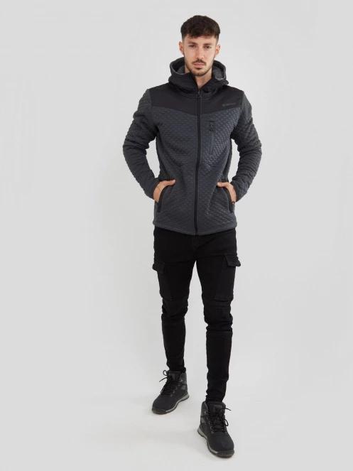 Fundango Ashford Insulated Fleece Jacket herren fleecepullover Schwarz 4