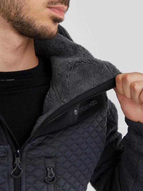 Fundango Ashford Insulated Fleece Jacket herren fleecepullover Schwarz 7