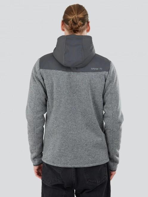 Fundango Ashford Insulated Fleece Jacket herren fleecepullover grau 3