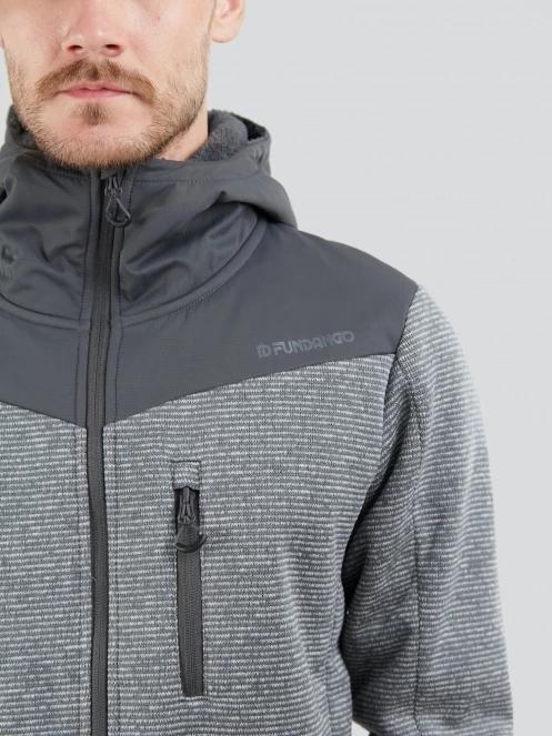Fundango Ashford Insulated Fleece Jacket herren fleecepullover grau 5