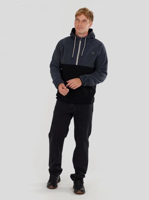 Fundango Carlos Fleece Pullover herren kapuzenpullover grau 4