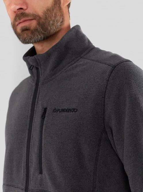 Fundango Jeffrey Fleece Jacket herren fleecepullover Schwarz 6