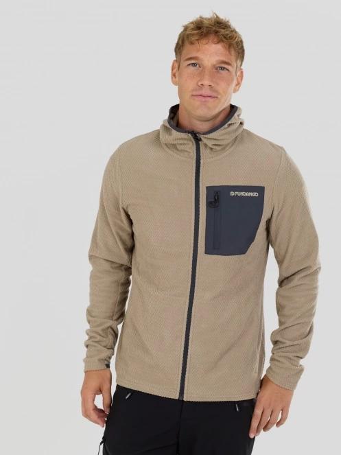 Fundango Nagano Full Zip Hoodie herren hybrid-midlayer sand 2