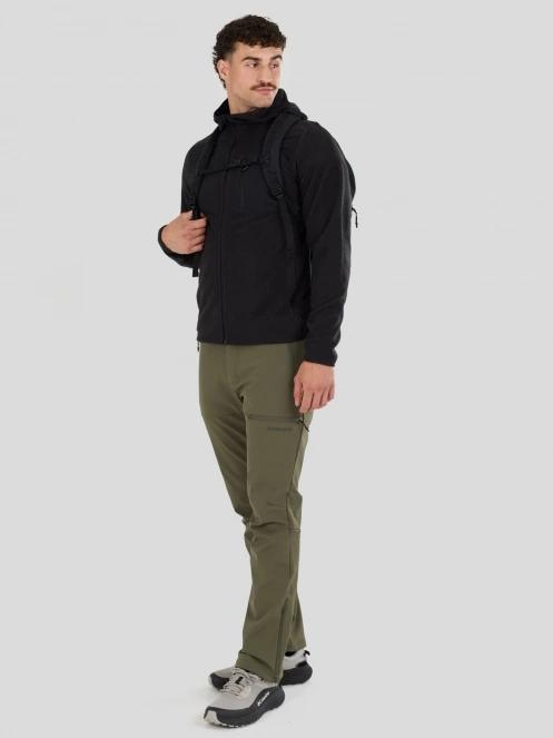 Fundango Nagano Full Zip Hoodie herren hybrid-midlayer Schwarz 9