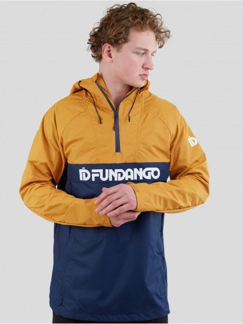 Fundango Salmo Logo Anorak herren regenmantel gelb 2