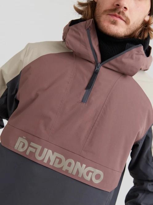 Fundango Burnaby Logo Anorak herren skijacke lila 6