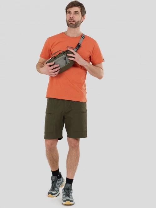 Fundango Elkford Cargo Trekking Shorts herren wandershorts mit seitentaschen grün 4