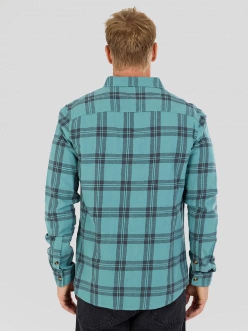 Fundango Harris Shirt herren langarmhemd grün 3