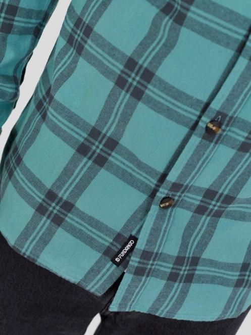 Fundango Harris Shirt herren langarmhemd grün 6