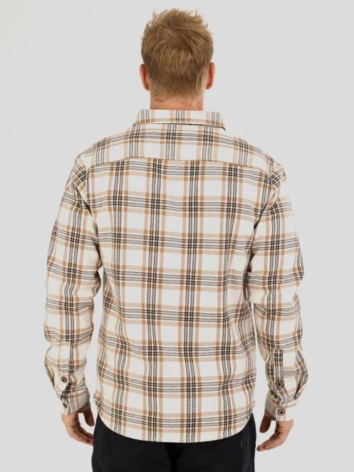 Fundango Roddy Lined Shirt herren hemdjacke sand 3