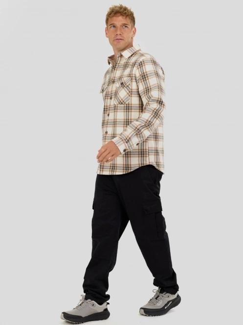 Fundango Roddy Lined Shirt herren hemdjacke sand 4