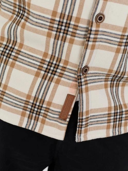 Fundango Roddy Lined Shirt herren hemdjacke sand 6