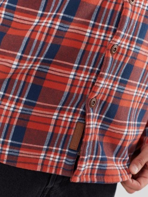 Fundango Roddy Lined Shirt herren hemdjacke rot 8