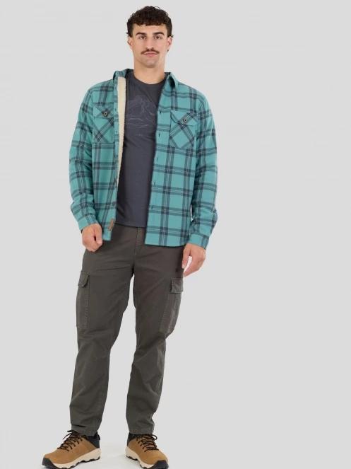 Fundango Roddy Lined Shirt herren hemdjacke grün 5