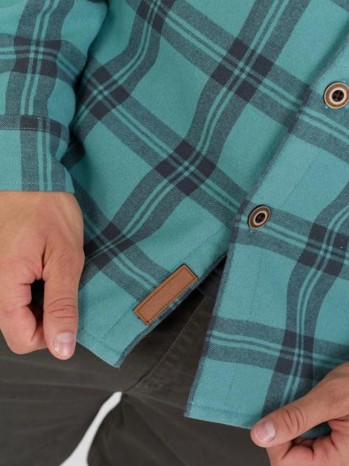 Fundango Roddy Lined Shirt herren hemdjacke grün 6