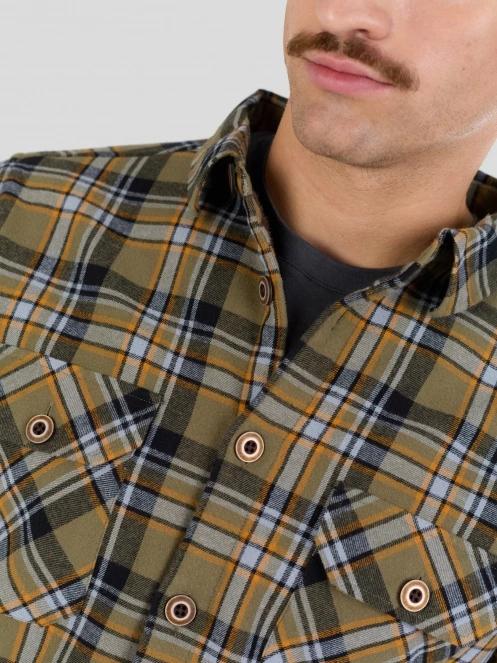 Fundango Roddy Lined Shirt herren hemdjacke oliv 6