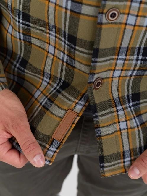 Fundango Roddy Lined Shirt herren hemdjacke oliv 7