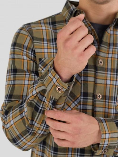 Fundango Roddy Lined Shirt herren hemdjacke oliv 8