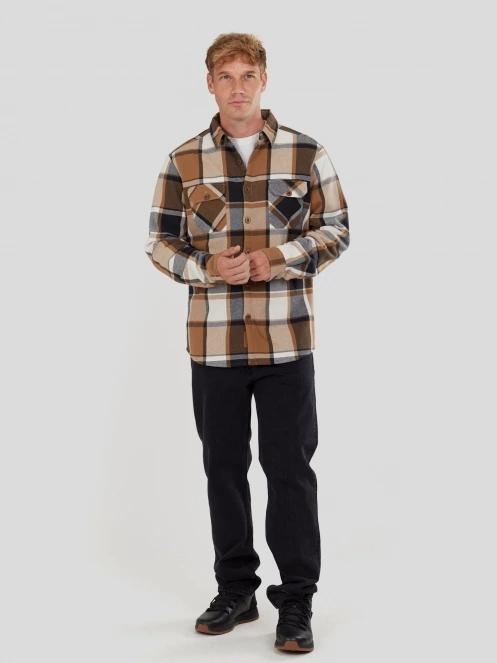 Fundango Roddy Lined Shirt herren hemdjacke braun 5