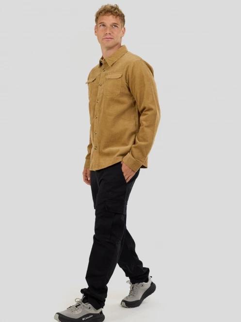 Fundango Oregon Corduroy Shirt herren langarmhemd gelb 4
