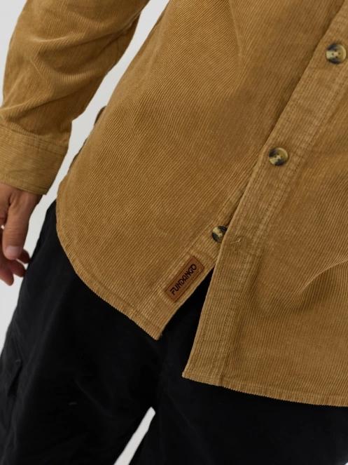 Fundango Oregon Corduroy Shirt herren langarmhemd gelb 5