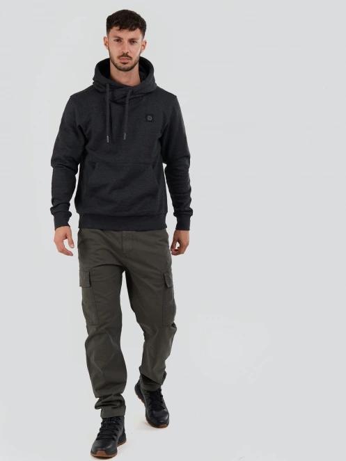 Fundango Conor Hooded Sweatshirt herren kapuzenpullover Schwarz 4