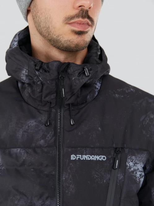 Fundango Fairfield Padded Jacket herren gesteppt skijacke Schwarz 8