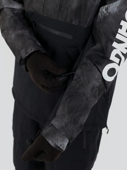 Fundango Tilbury ECO Logo Anorak herren skijacke Schwarz 7