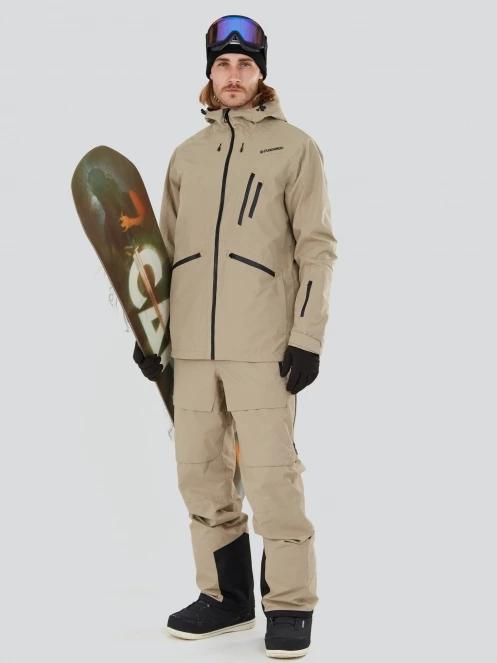 Fundango Benton ECO 3L Bib Pants shell-hose sand 4