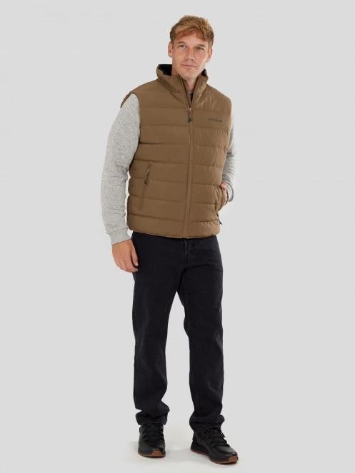 Fundango Vance Padded Vest herren westen braun 4