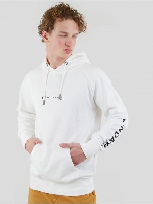 Fundango Talis Hooded Sweatshirt herren kapuzenpullover weiß 2