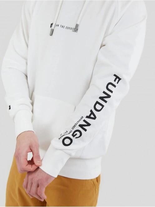 Fundango Talis Hooded Sweatshirt herren kapuzenpullover weiß 6