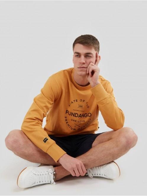 Fundango Warren Sweatshirt herren pullover gelb 4