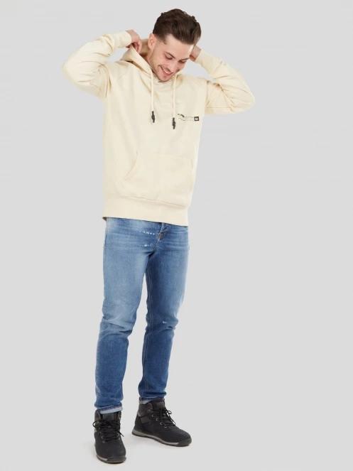 Fundango Talis Hooded Sweatshirt herren pullover sand 4