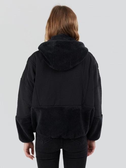 Fundango Sansa Hybrid Jacket damen übergangsjacke Schwarz 3
