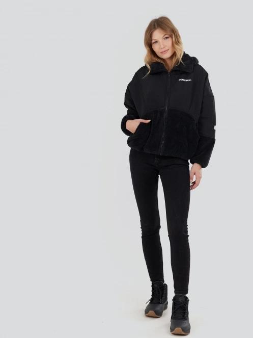 Fundango Sansa Hybrid Jacket damen übergangsjacke Schwarz 4