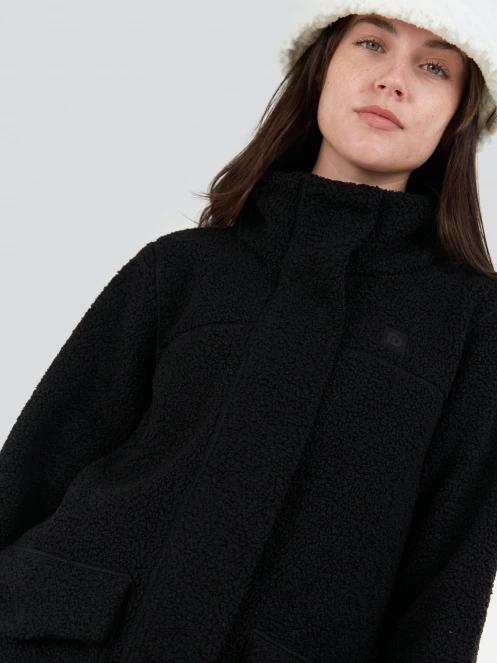 Fundango Elle Fleece Jacket damen übergangsjacke Schwarz 6