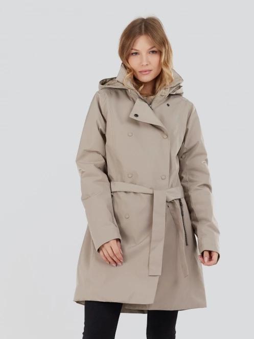 Fundango Charlotte Trenchcoat damen regenmantel sand 2