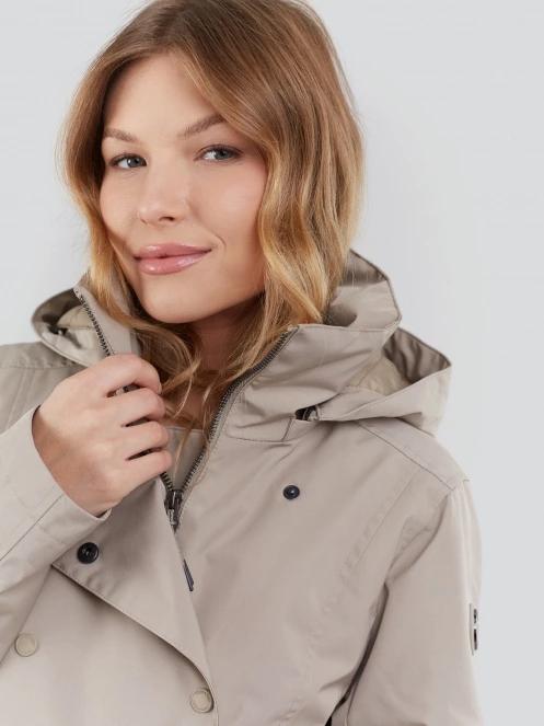 Fundango Charlotte Trenchcoat damen regenmantel sand 5