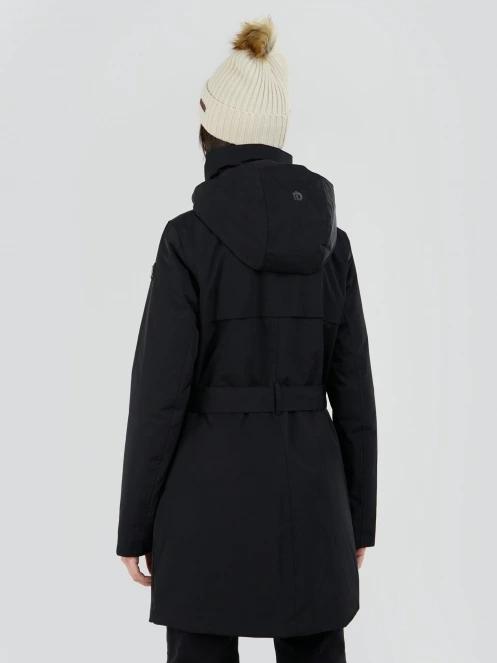 Fundango Charlotte Trenchcoat damen regenmantel Schwarz 3