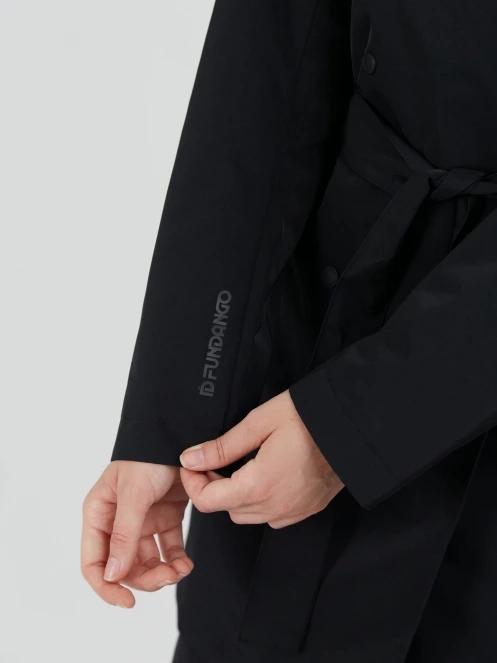 Fundango Charlotte Trenchcoat damen regenmantel Schwarz 5