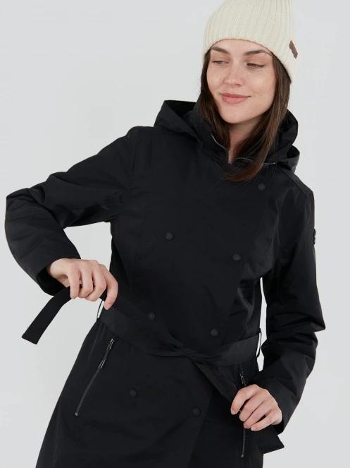Fundango Charlotte Trenchcoat damen regenmantel Schwarz 6